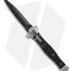 AGA Campolin Zero Dagger Leverlock Automatic Knife Black G-10 (3.75" Black)