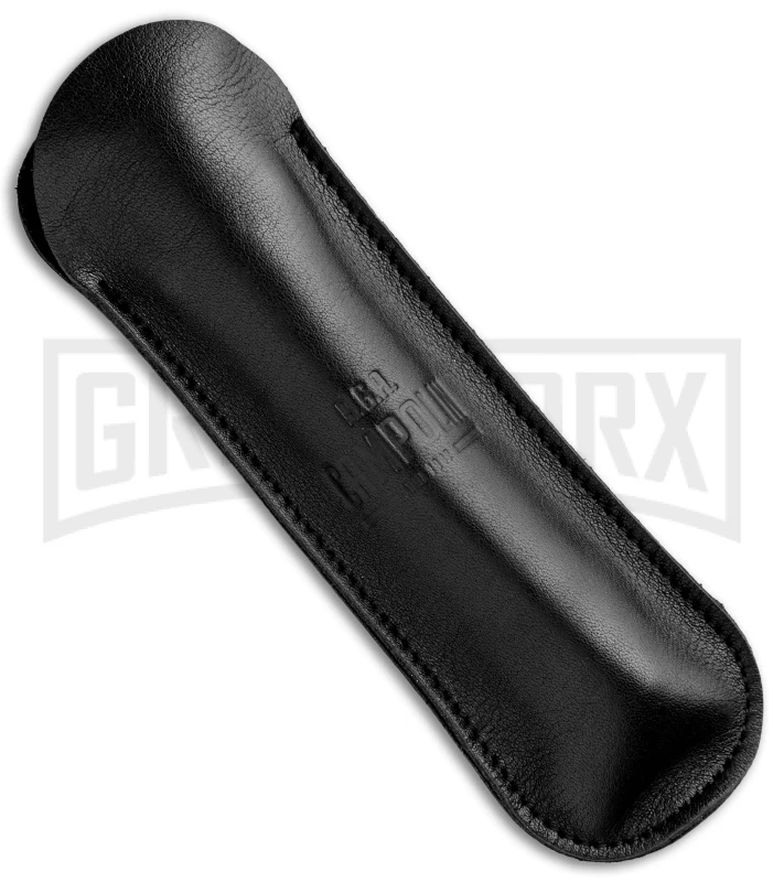 AGA Campolin 10" Italian Frosolone Picklock Brass/Ebony Automatic Knife - Bayo - Image 4