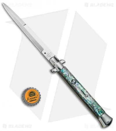 AGA Campolin 11" Picklock Automatic Italian Stiletto Abalone (5" Satin) 2017 - Image 4