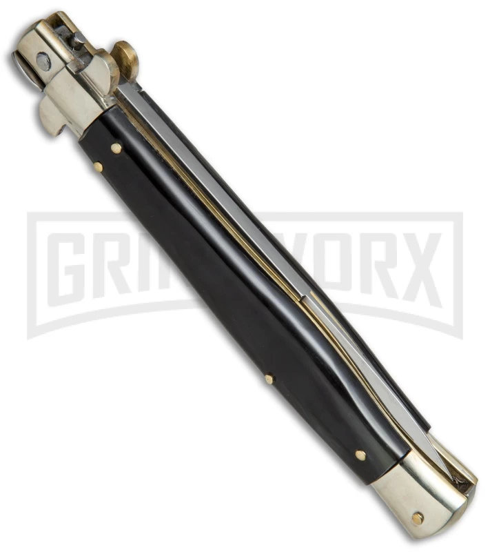 AGA Campolin 11" Italian Picklock Dark Horn Automatic Knife - Bayonet 2016 - Image 3