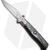 AGA Campolin 7.5" Calibro Automatic Knife Brazilian Horn (3.4" Satin)