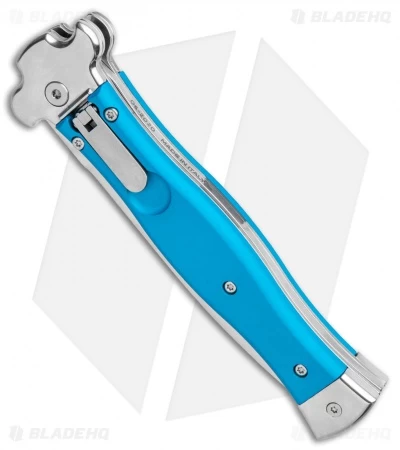 AGA Campolin Zero Dagger Leverlock Automatic Knife Blue G-10 (3.75" Satin) - Image 2
