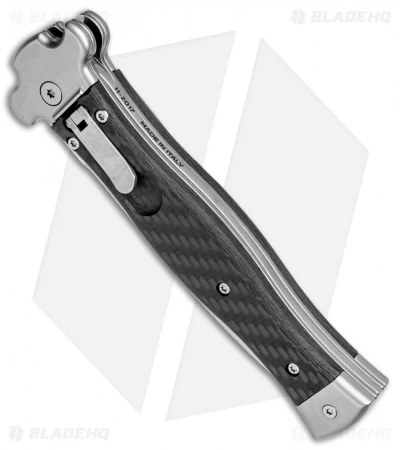 AGA Campolin Zero Dagger Leverlock Automatic Knife Carbon Fiber (3.75" Satin) - Image 2