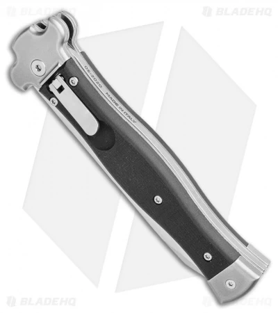 AGA Campolin Zero Reverse Tanto Leverlock Auto Textured Black G10 (3.75" Satin) - Image 2