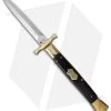 AGA Campolin 13" Bat Swinguard Automatic Brass/Ebony Wood (5.75" Satin Dagger)
