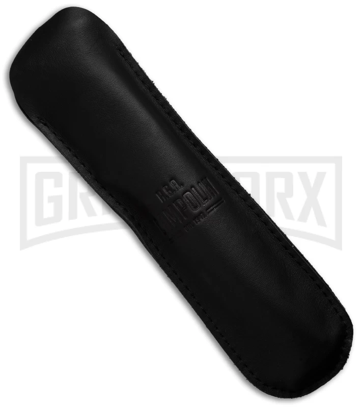 AGA Campolin 13" Stiletto Brass Bat Swinguard Stag Horn Automatic Knife - Dagger - Image 4