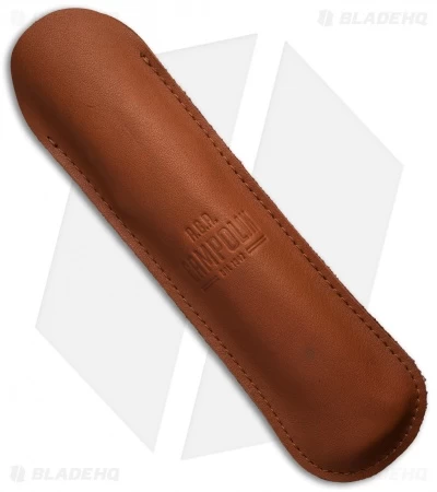 AGA Campolin 13" Swinguard Automatic Knife Brass/Ebony Wood (5.75" Satin Kriss) - Image 4