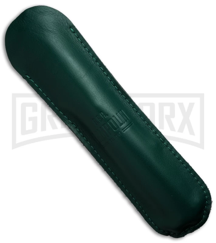 AGA Campolin 13" Stiletto Brass Swinguard Stag Horn Automatic Knife - Dagger - Image 4