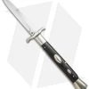 AGA Campolin 13" Bat Swinguard Automatic Knife Ebony Wood (5.75" Satin Bayonet)