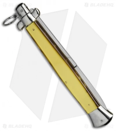 AGA Campolin 18" Ring Pull Automatic Italian Stiletto Gold (8" Satin Bayo) - Image 3