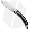 AGA Campolin Diana Lever Lock Automatic Knife Dark Horn (3.75" Satin)
