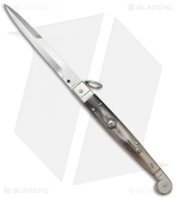 A.G.A. Campolin Sicilian Ring Pull Automatic Knife Brazilian Horn (4" Polish)